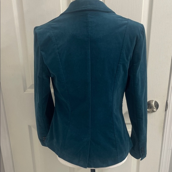 ZILCH Teal Blazer 2 Button Up Front Fitted Classic Sz XS - Picture 7 of 15
